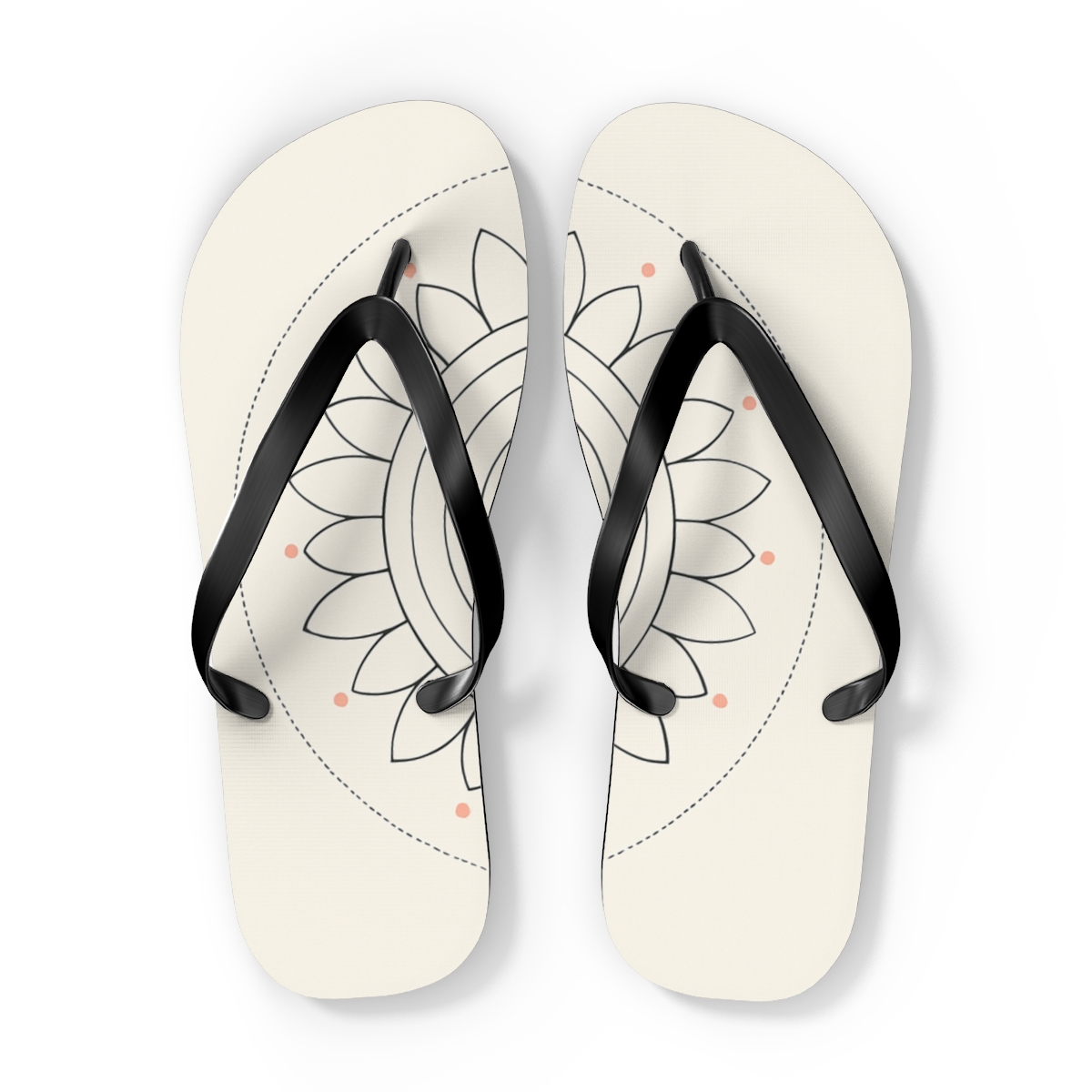 Minimal Orbit Petal Dial custom flip flops