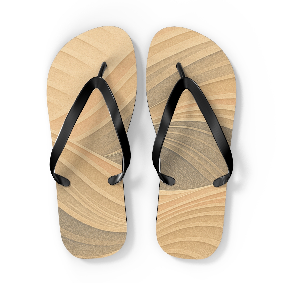 Wind Sculpted Ripple Arcs comfortable casual flip flops