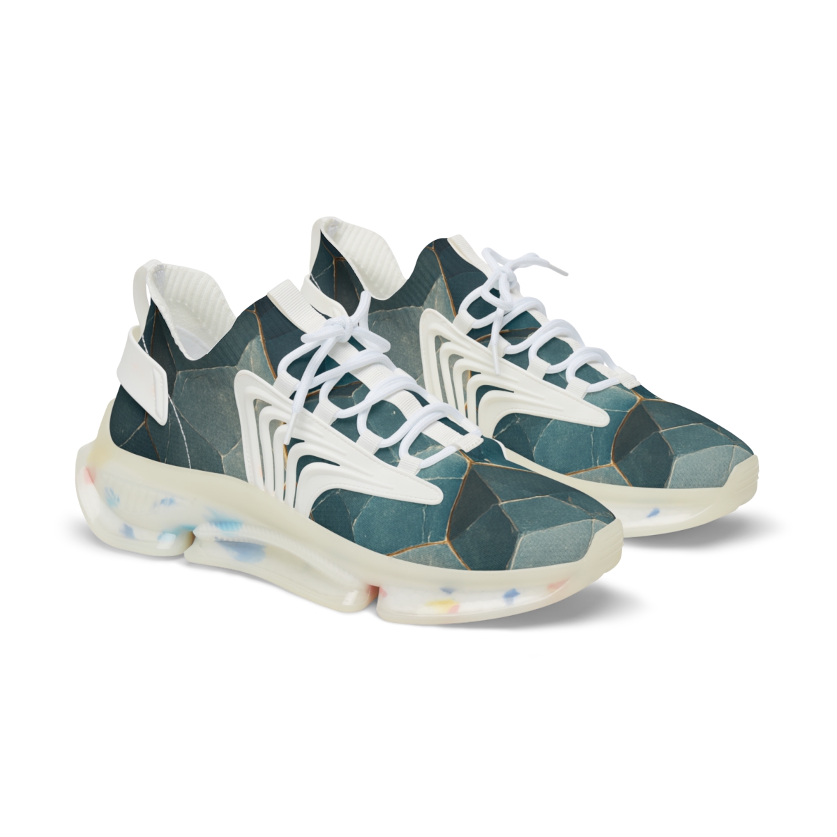 Mineral Facet Tessellation Drift personalized athletic sneakers