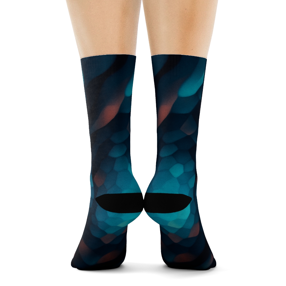 Chromatic Pulse Of The Cuttlefish designer logo socks
