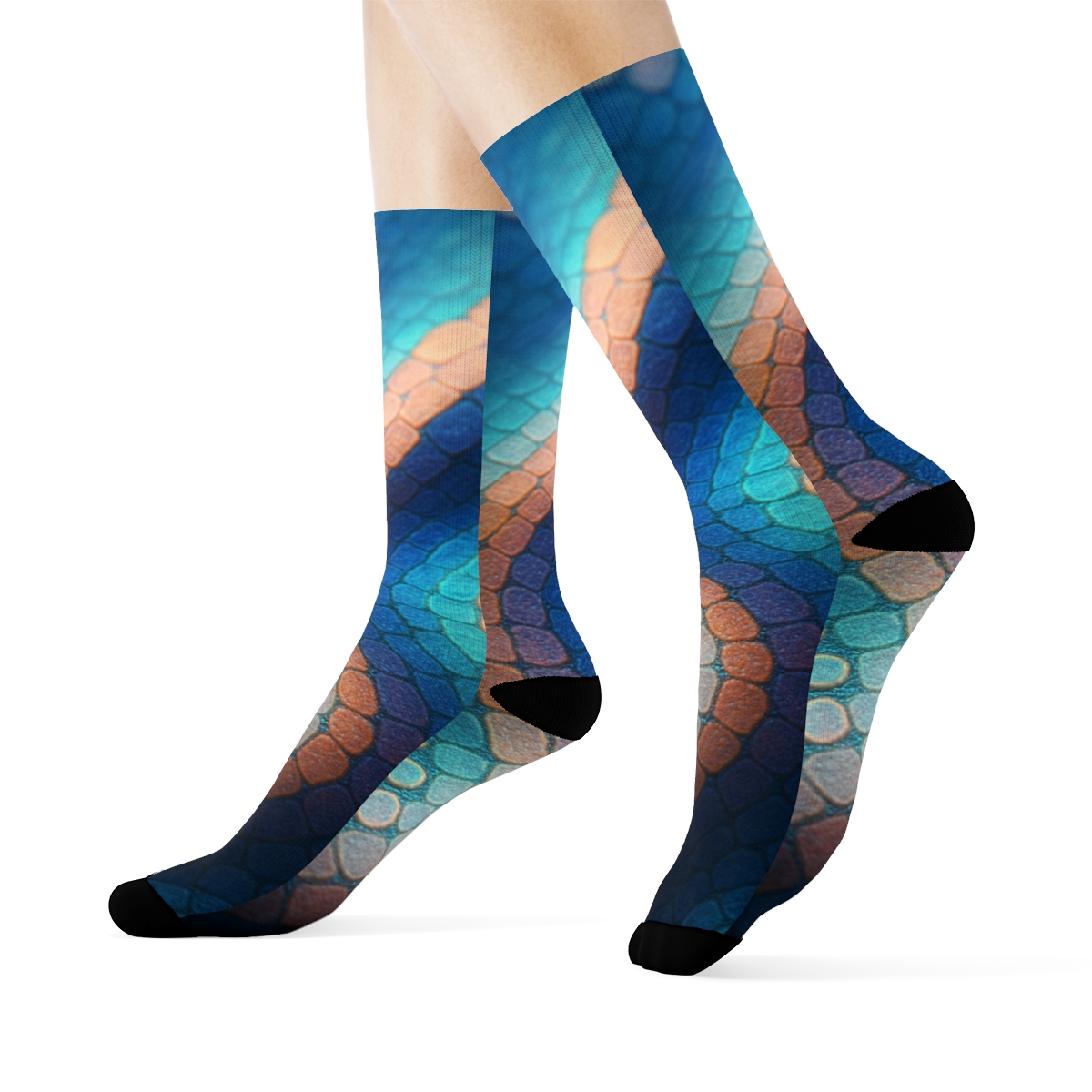 Cuttlefish Chromatic Code warm winter socks