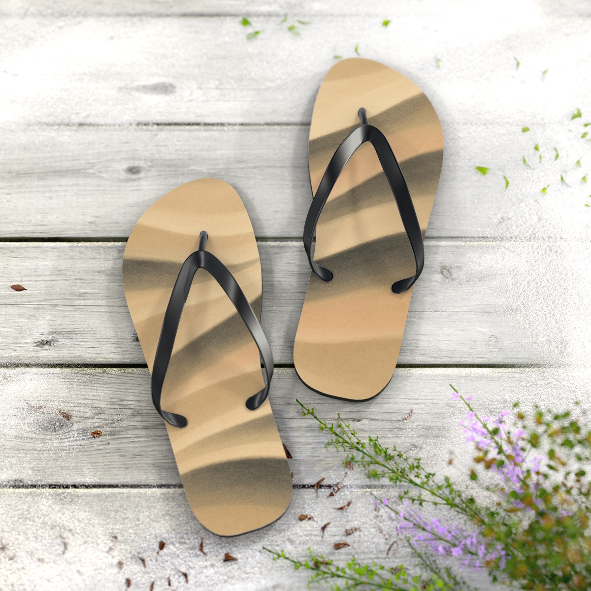 Wind Sculpted Ripple Arcs comfortable casual flip flops