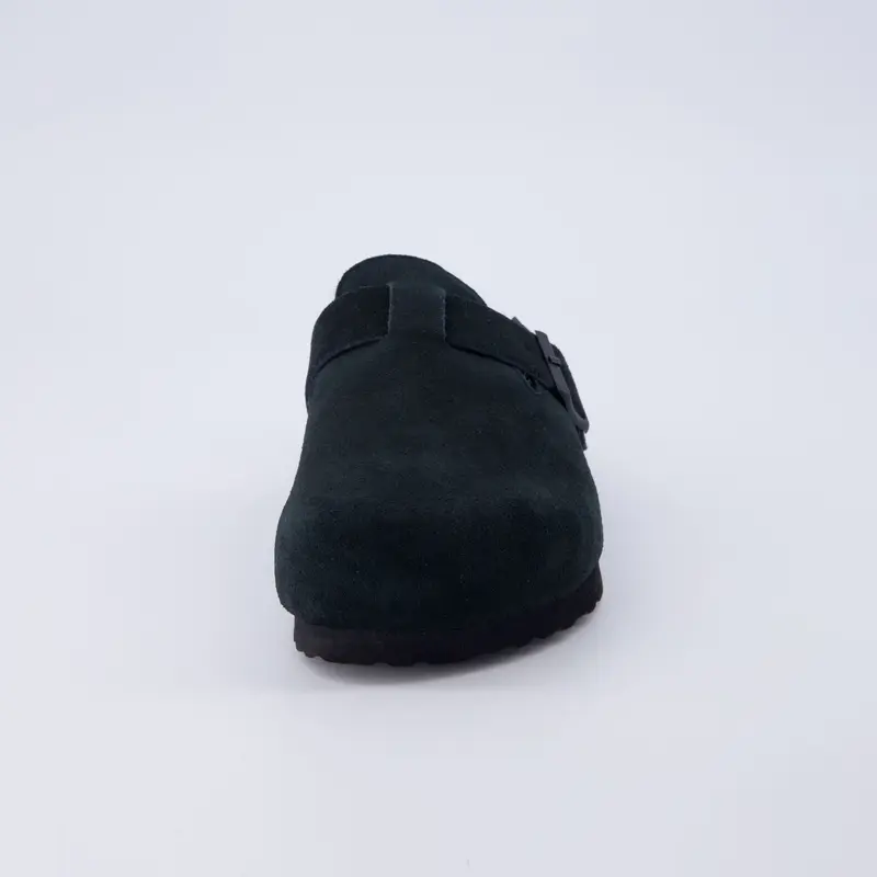 Womens Hana Genuine Suede Clog - Soft Fur Lining