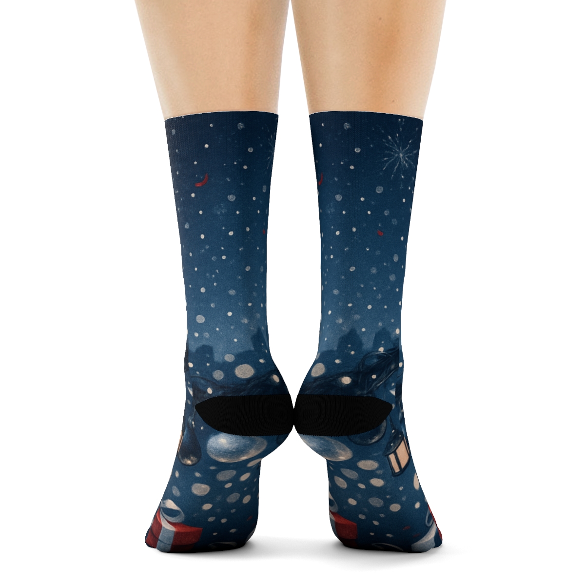 Twilight Garland Celebration unique printed sockscustom socks