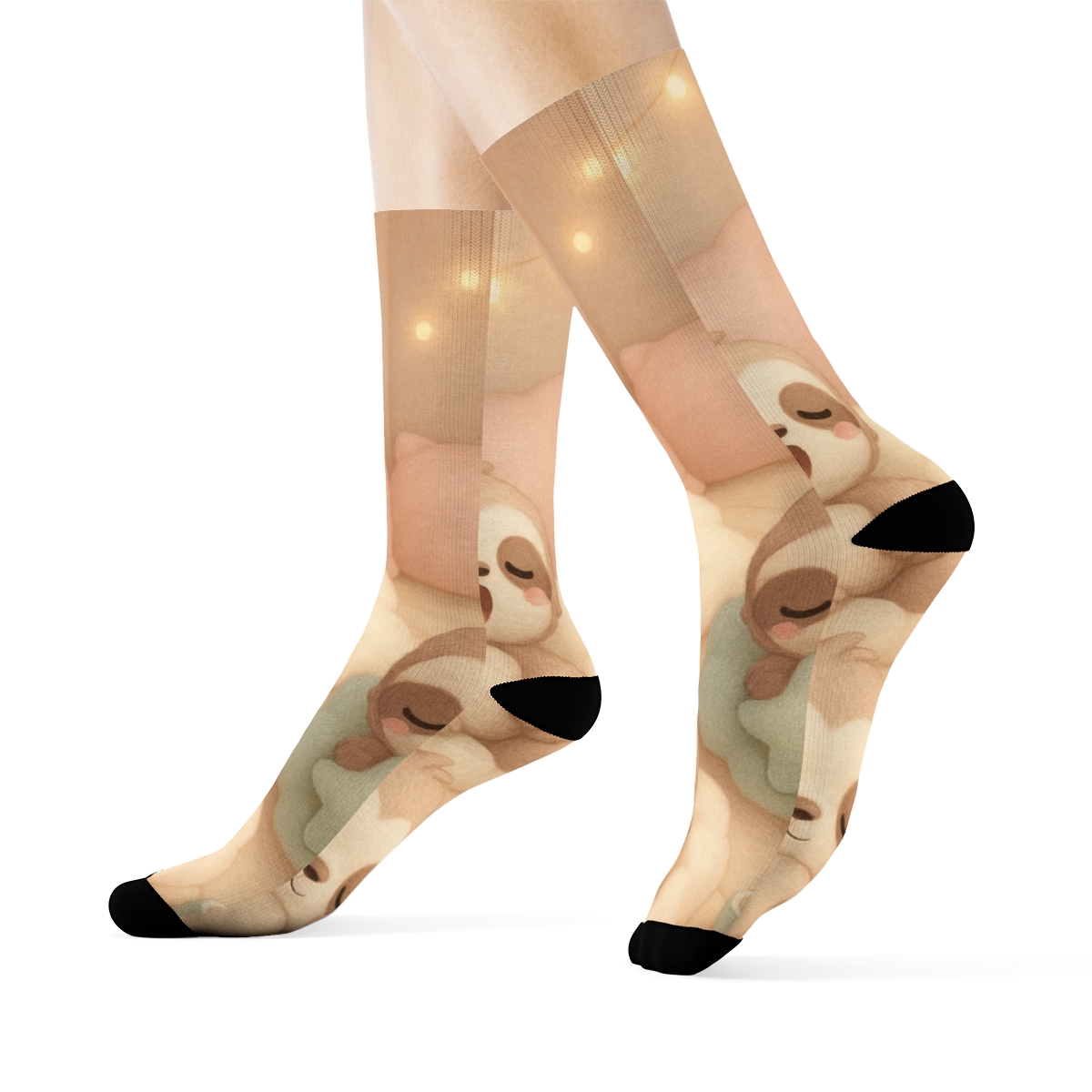 Pillow Puff Sloths custom socks