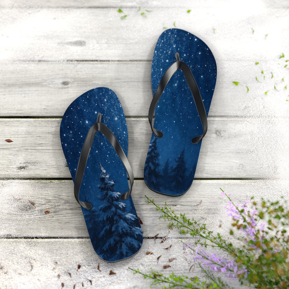 Solstice Night Radiance Flip Flops