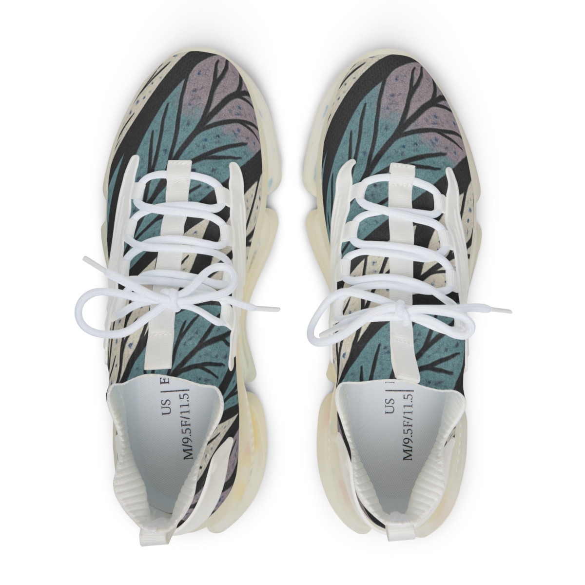Orchid Vein Interlace designer branded sneakers