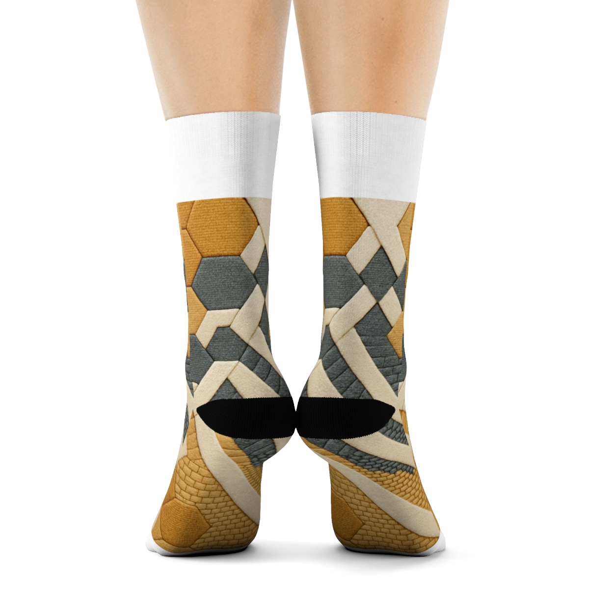 Cascade Hex Pattern Crew Socks