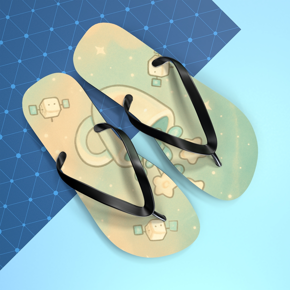 Starlight Teacup Orbit Garden stylish summer flip flops