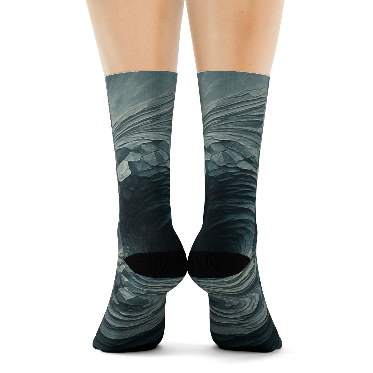 Vortex Facet Weave unique printed sockscustom socks