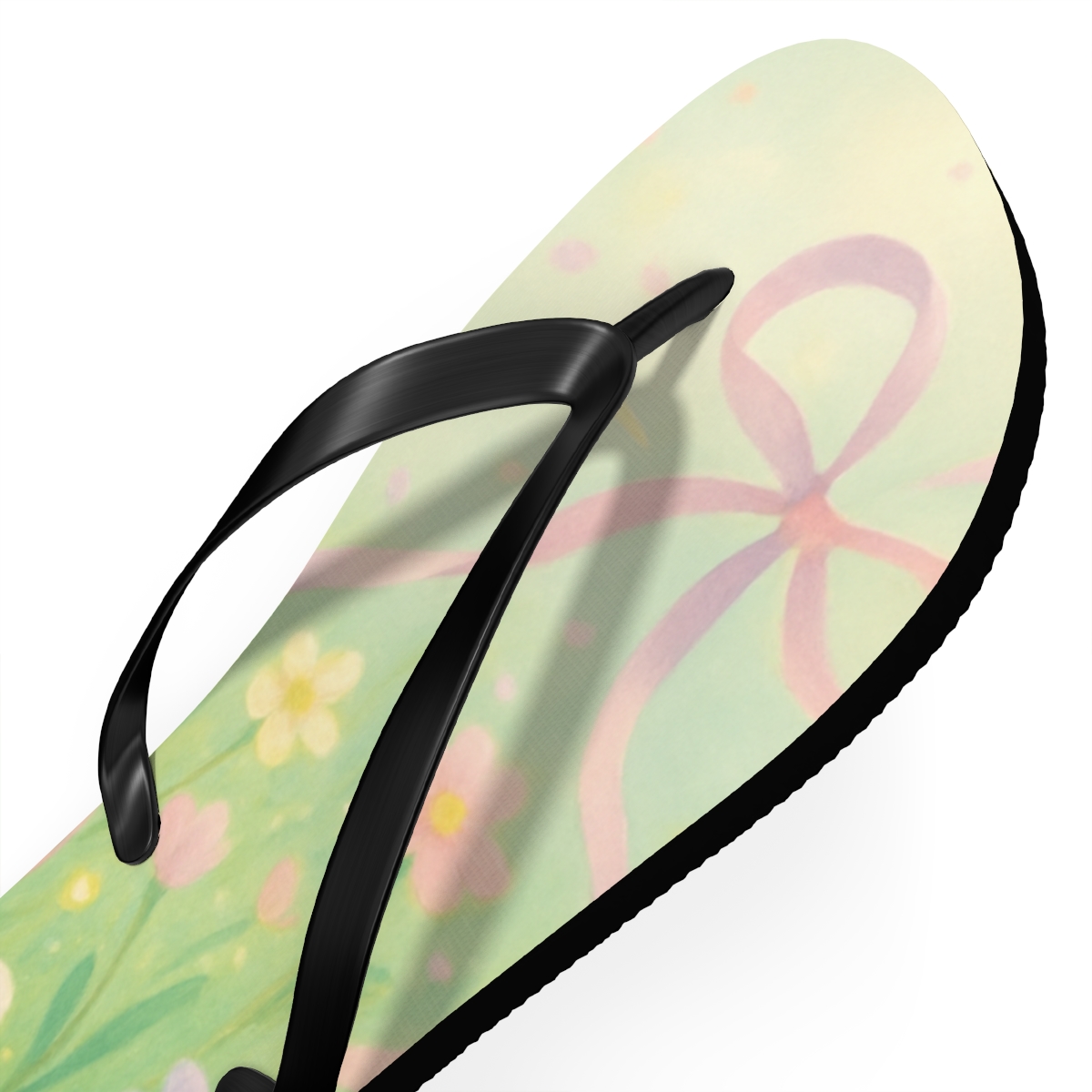 Spring Ribbon Meadow custom flip flops