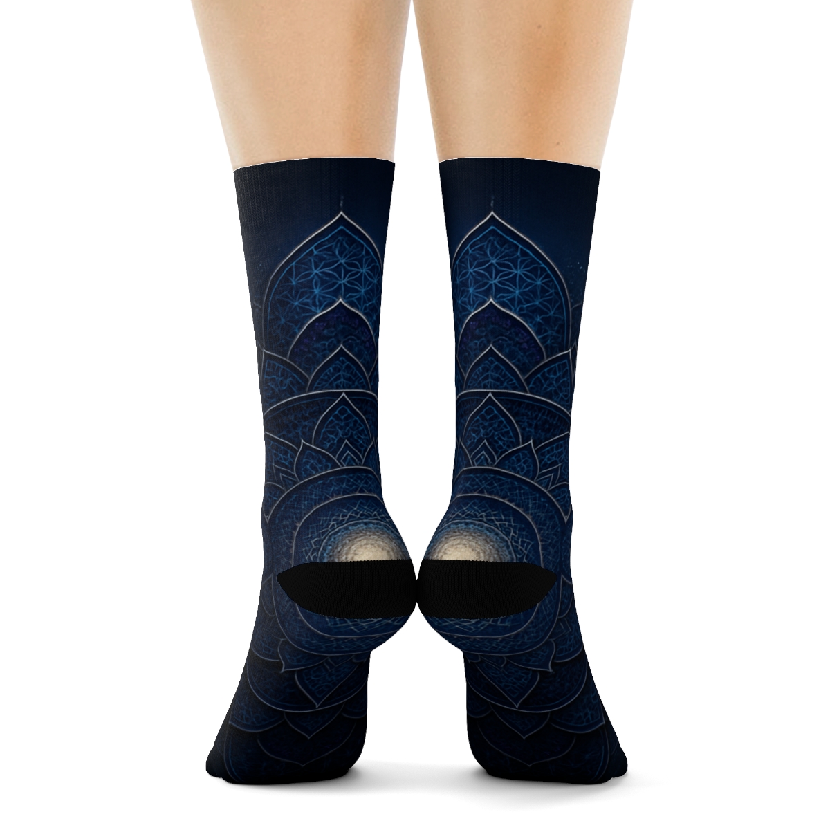 Quasar Lattice Rosette designer logo socks