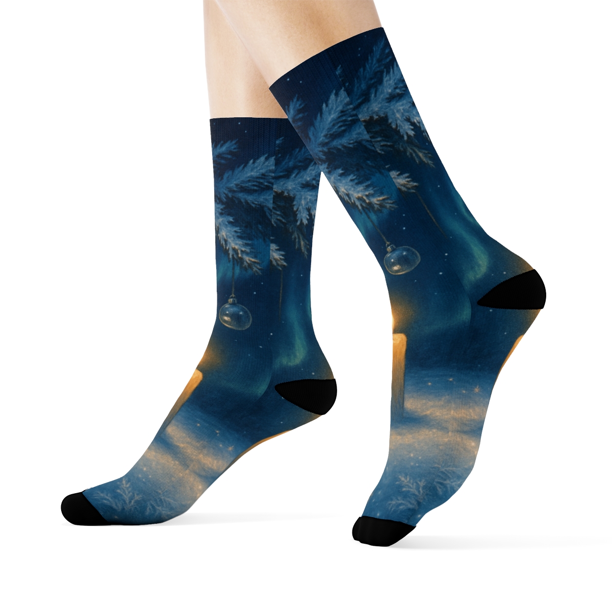Winter Solstice Aurora Ornaments warm winter socks