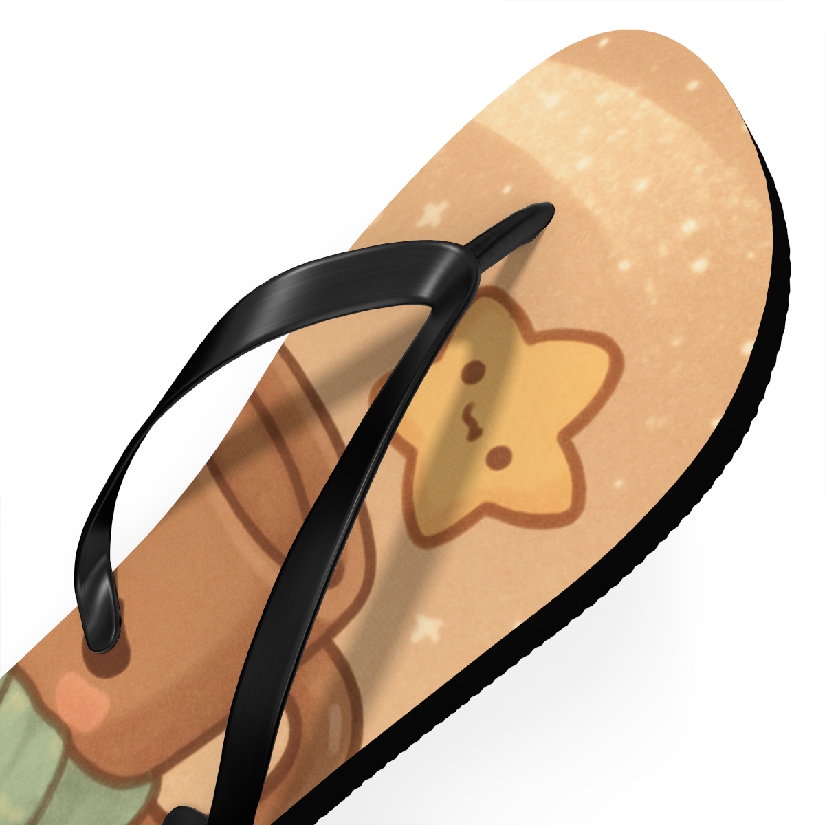 Sleepy Comet Cocoa Friends trendy printed flip flops