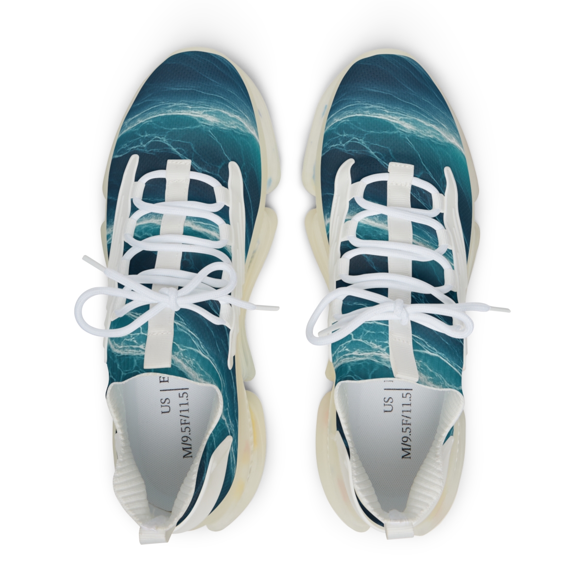 Fractured Tide Glass stylish casual sneakers