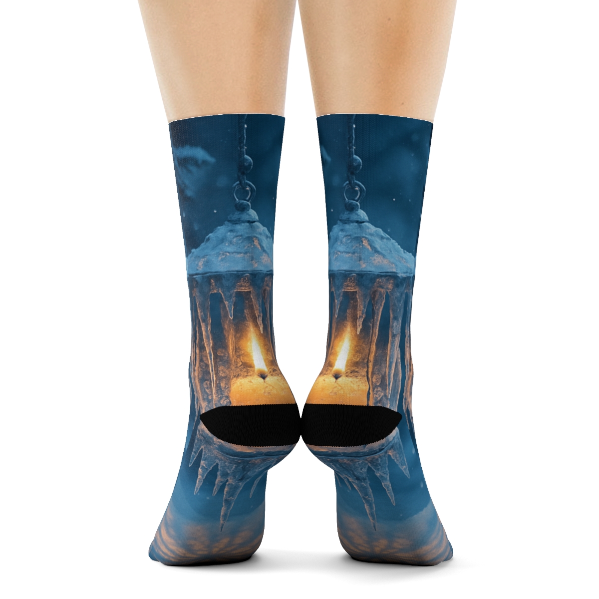 Winter Icicle Lantern comfortable cotton socks
