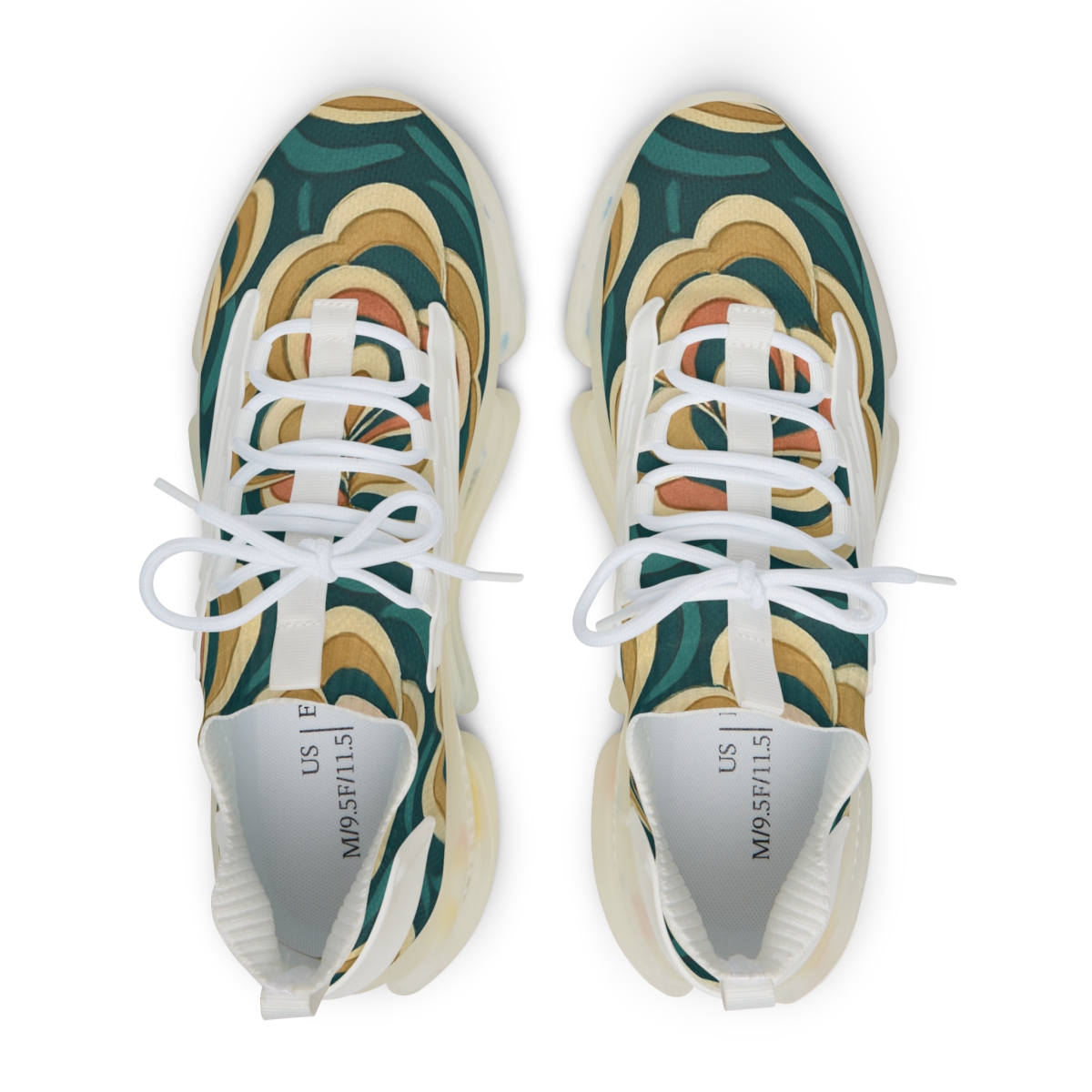 Peony Ripple Tessellation custom sneakers