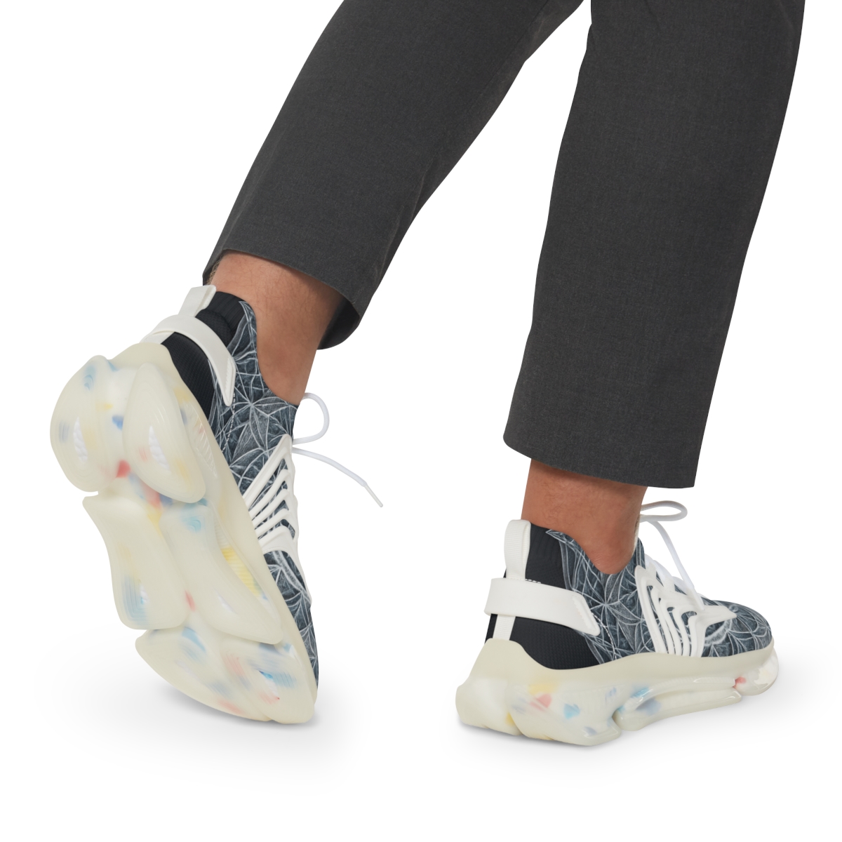 Quartz Lattice Halo Mandala comfortable running sneakers