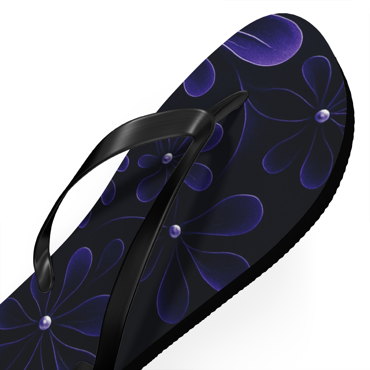 Orchid Pulse Helix personalized beach flip flops