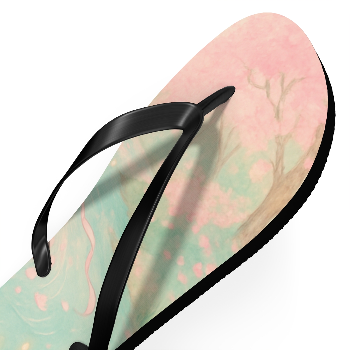 Spring Petal Wish Stream soft sole flip flops