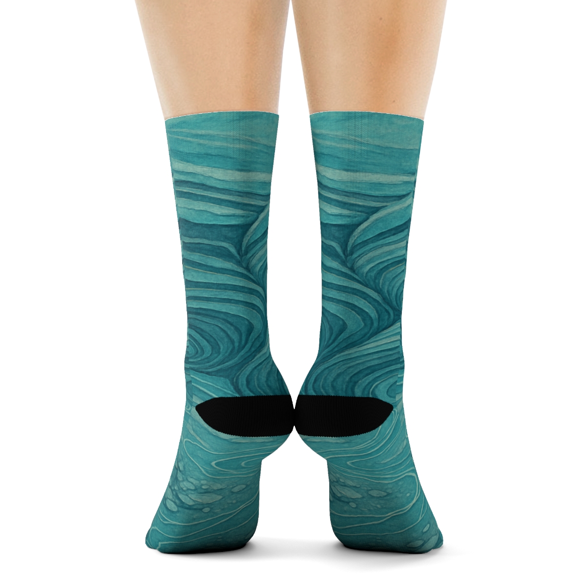 Strata Ribbon Mosaic custom socks