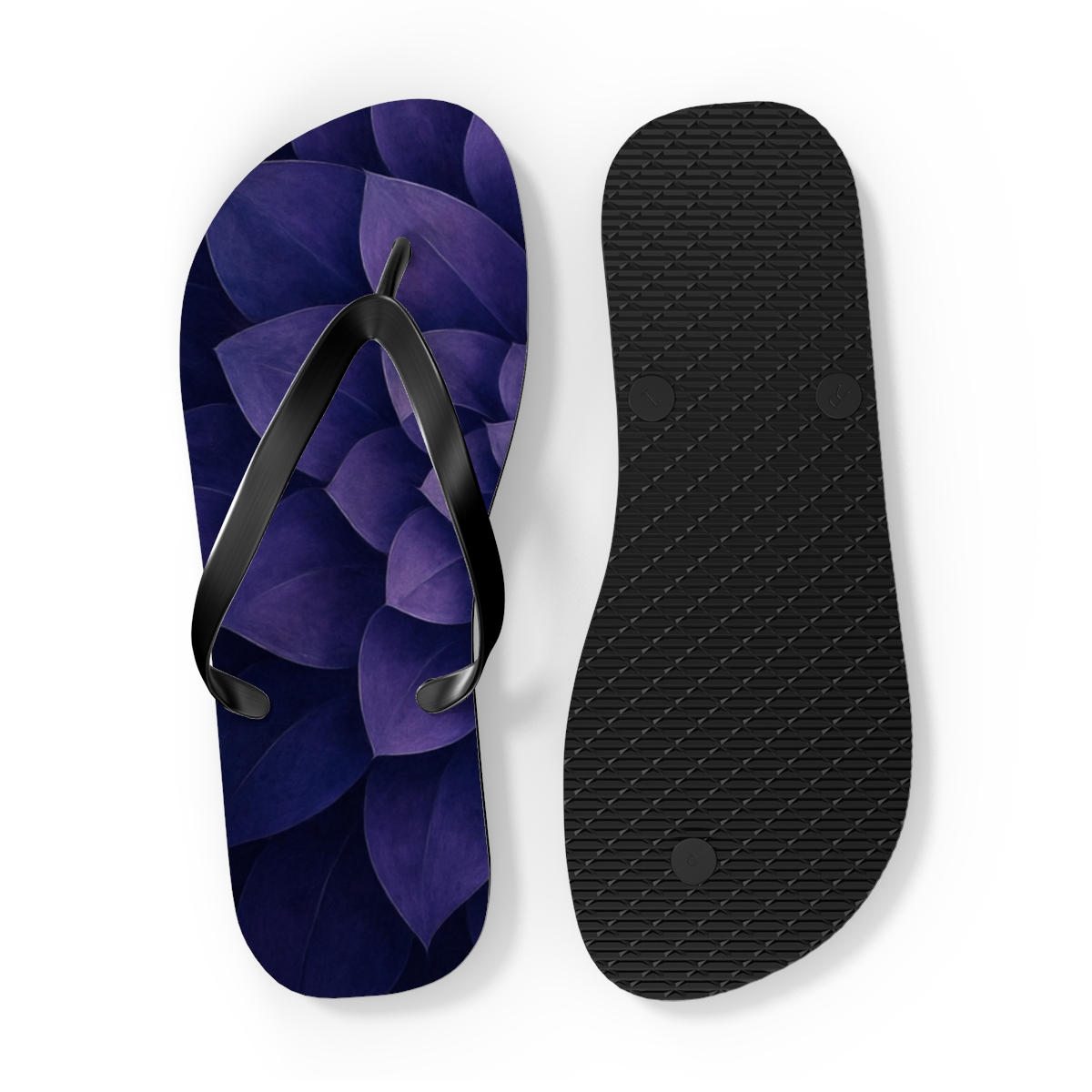 Lavender Spiral Bliss Flip Flops