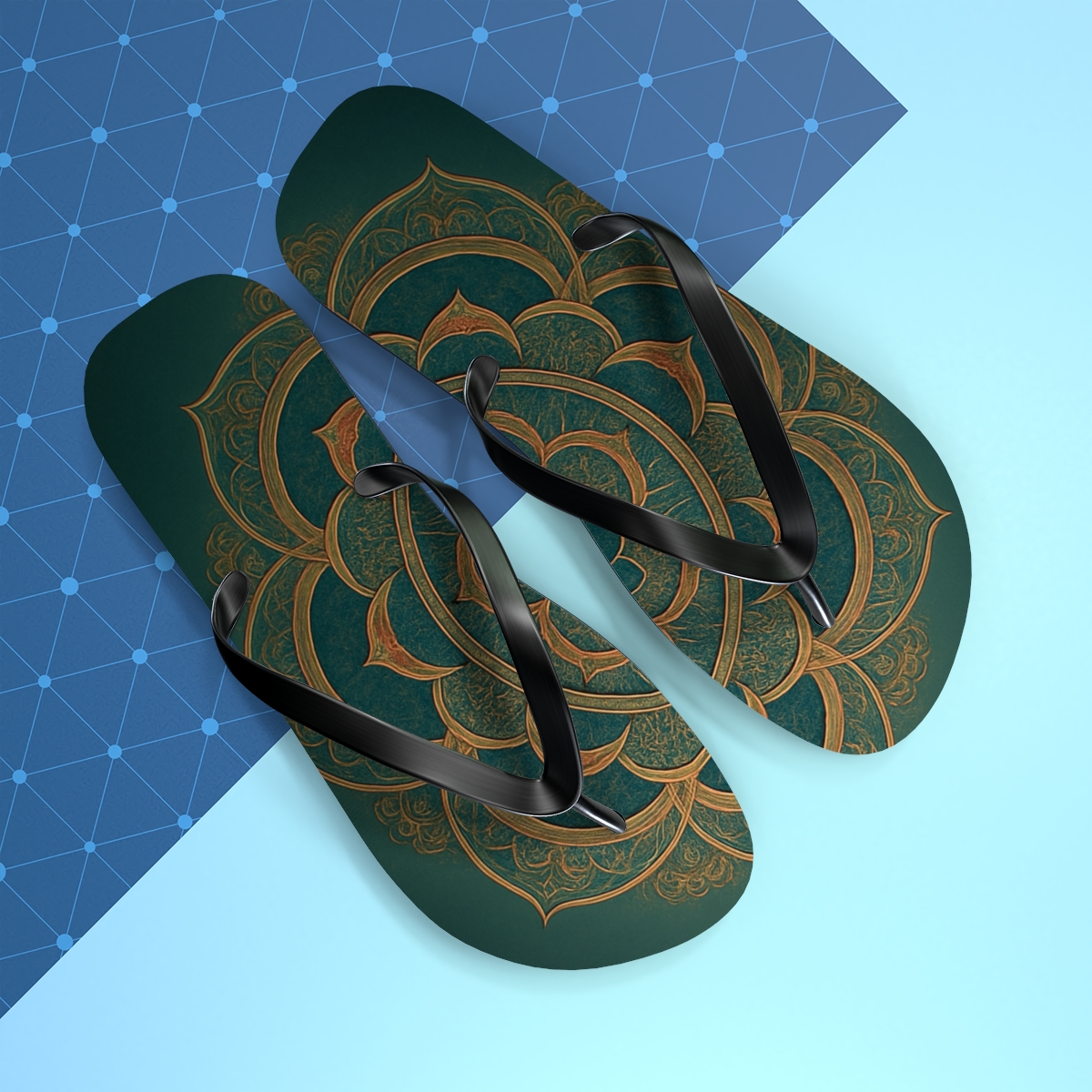 Serene Mandala Voyage Flip Flops