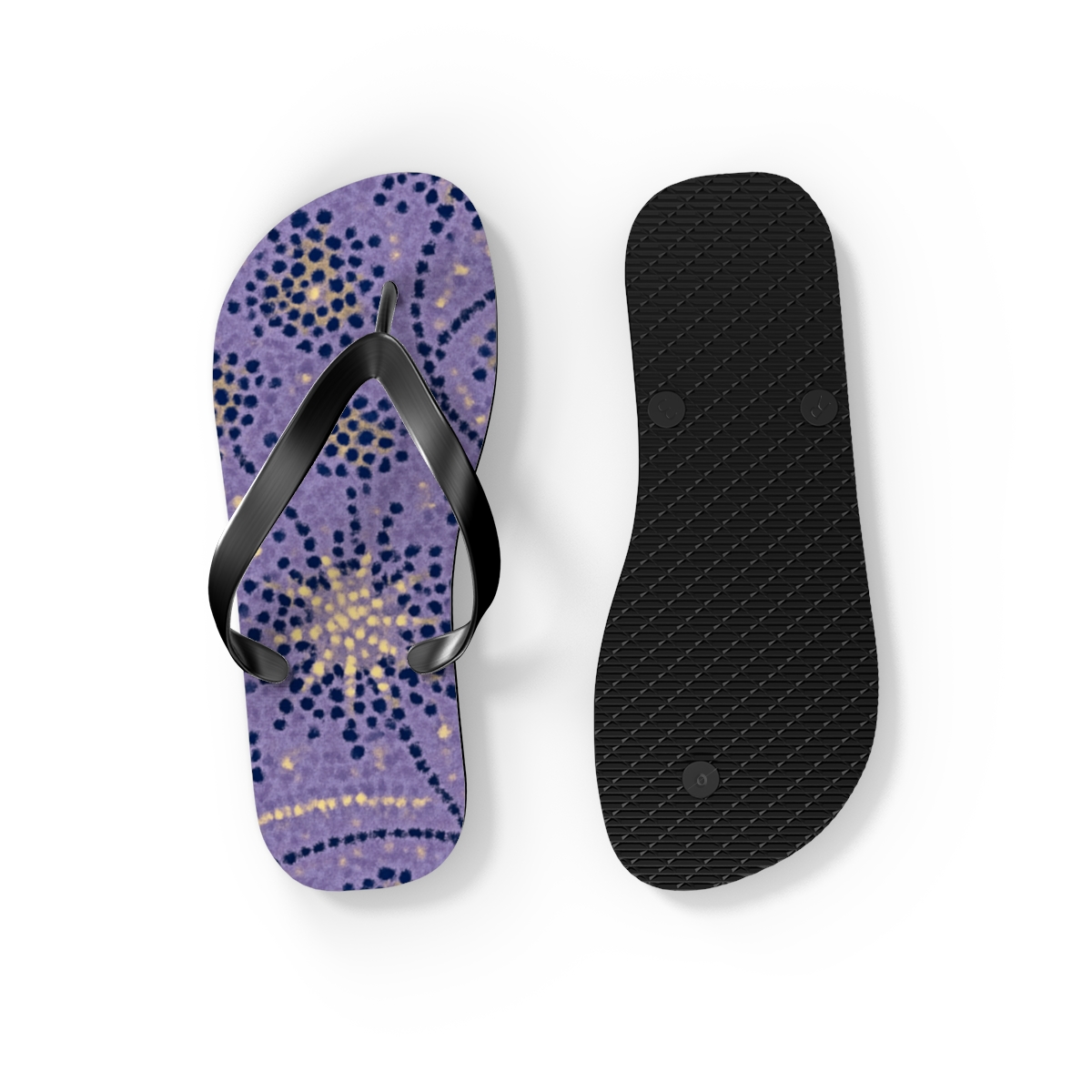 Lavender Radiance Flip Flops
