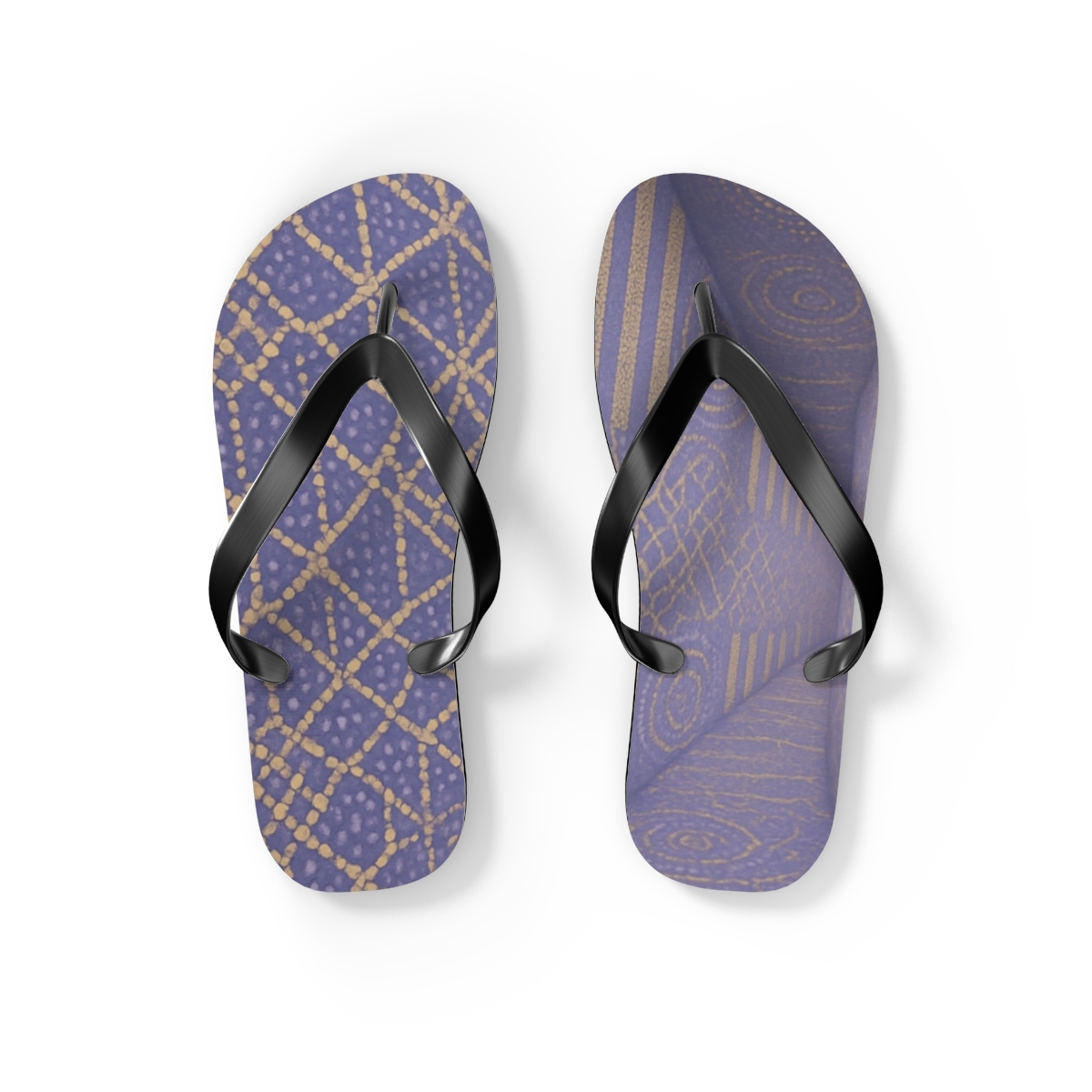 Lavender Lattice Breeze Flip Flops