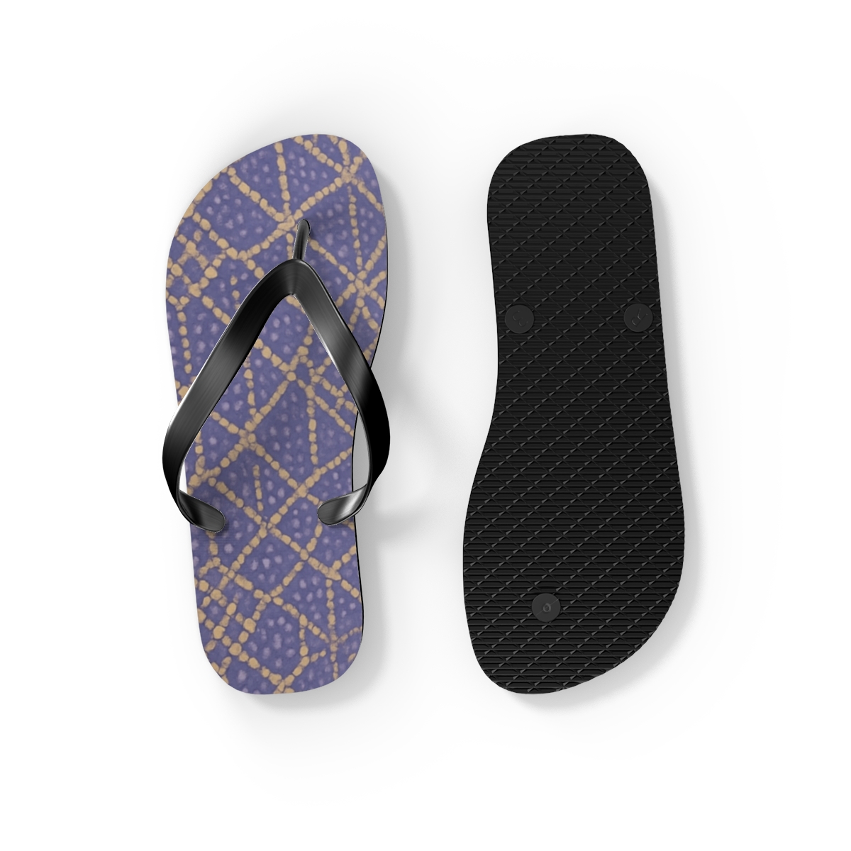 Lavender Lattice Breeze Flip Flops