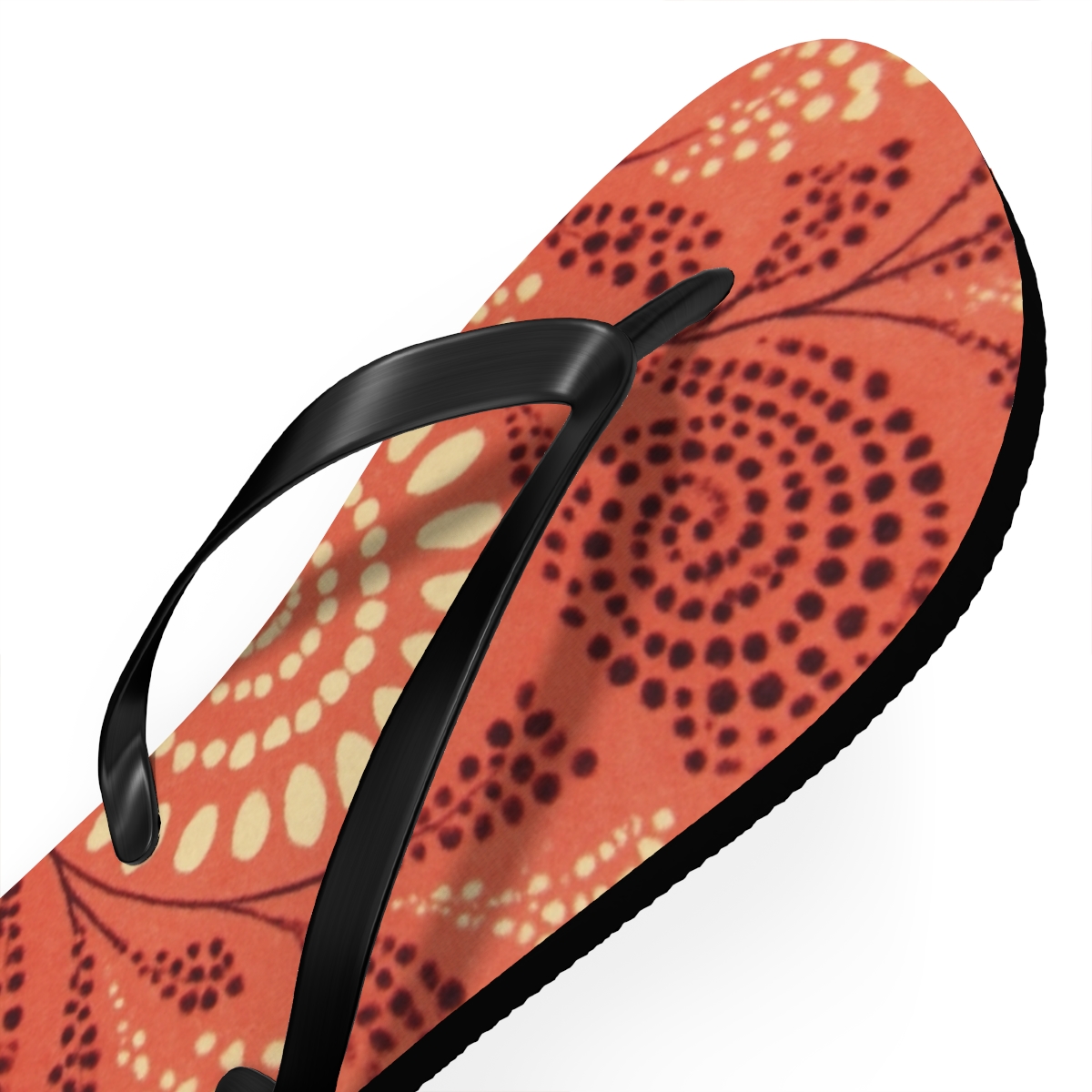 Dotted Spiral Cluster soft sole flip flops