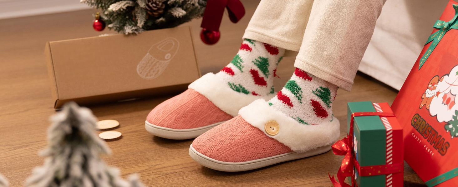 Knitted house slippers - Designed for Convenience and Versatility - Cloud Cushion Slides