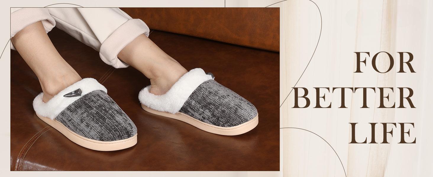 Comfy Memory Plush Slippers – Anti Skid and Cozy Warmth - Cloud Cushion Slides