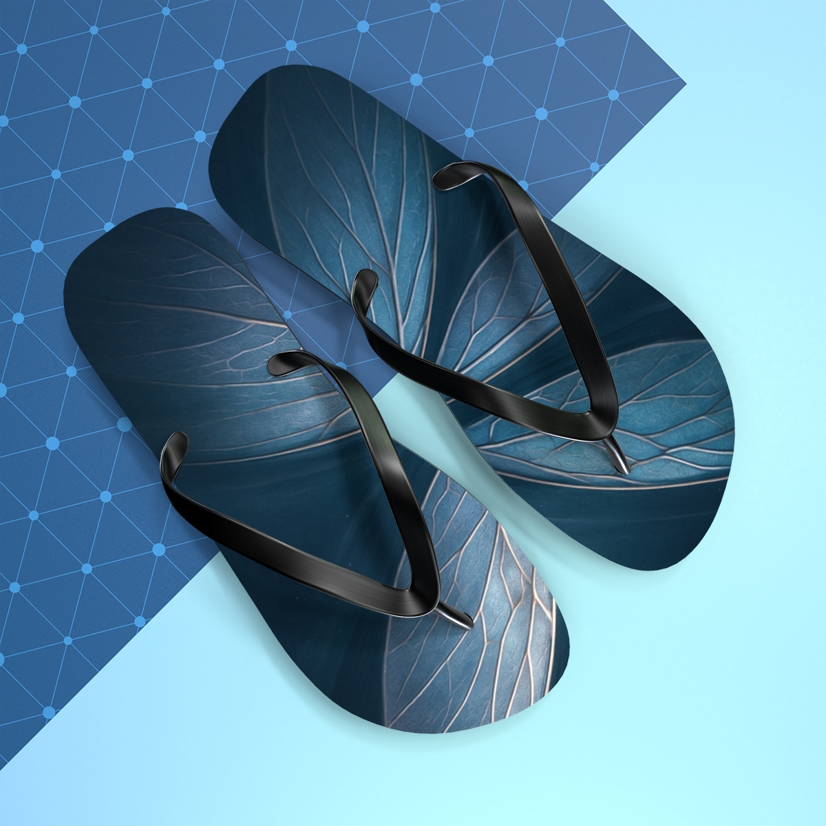 Dragonfly Phase Shift Filigree colorful rubber flip flops