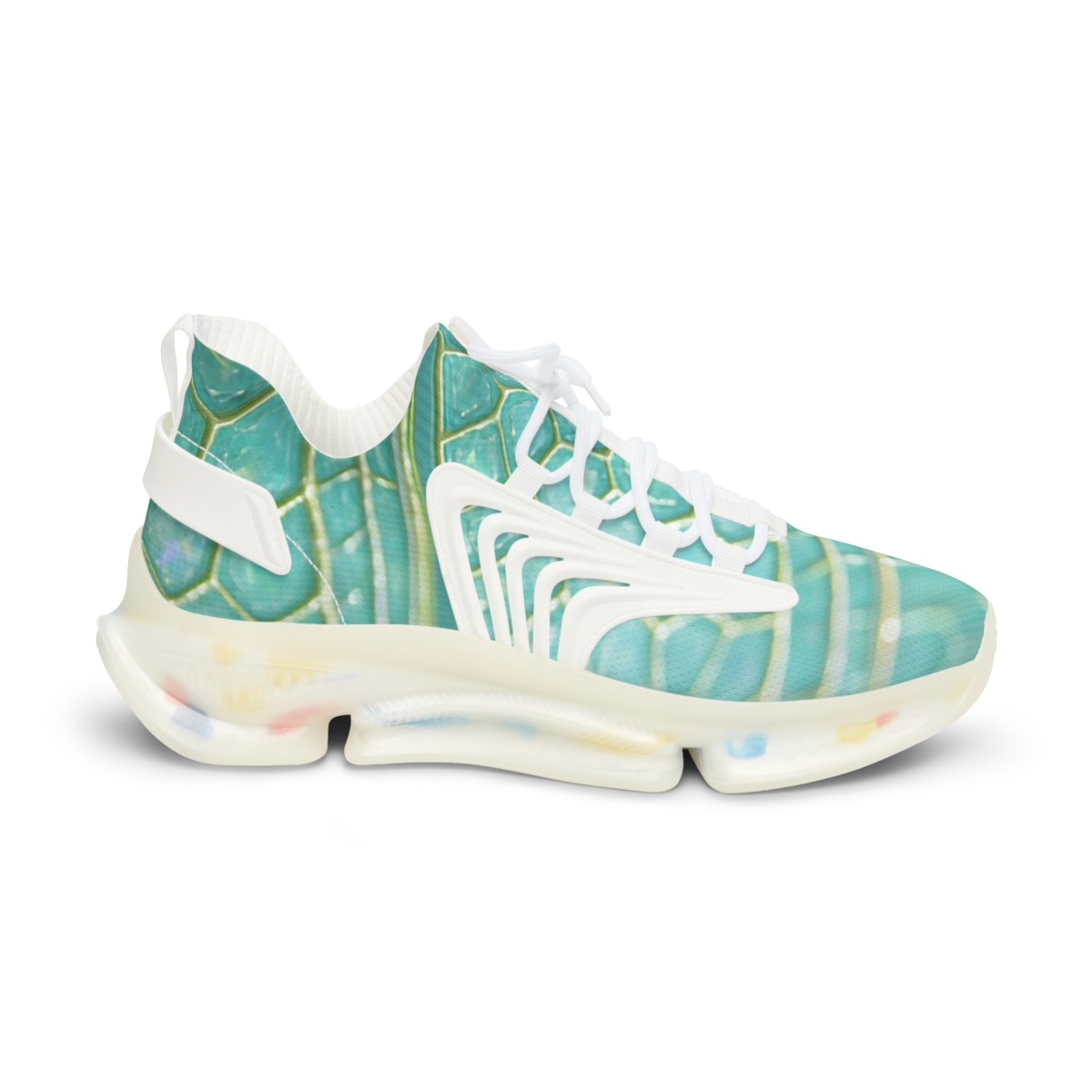 Dragonfly Wing Prism Lattice unique printed sneakers