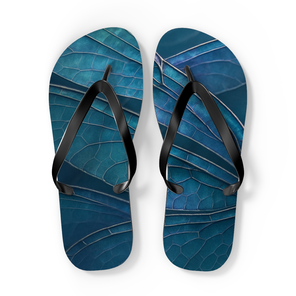 Dragonfly Wing Refraction Matrix soft sole flip flops