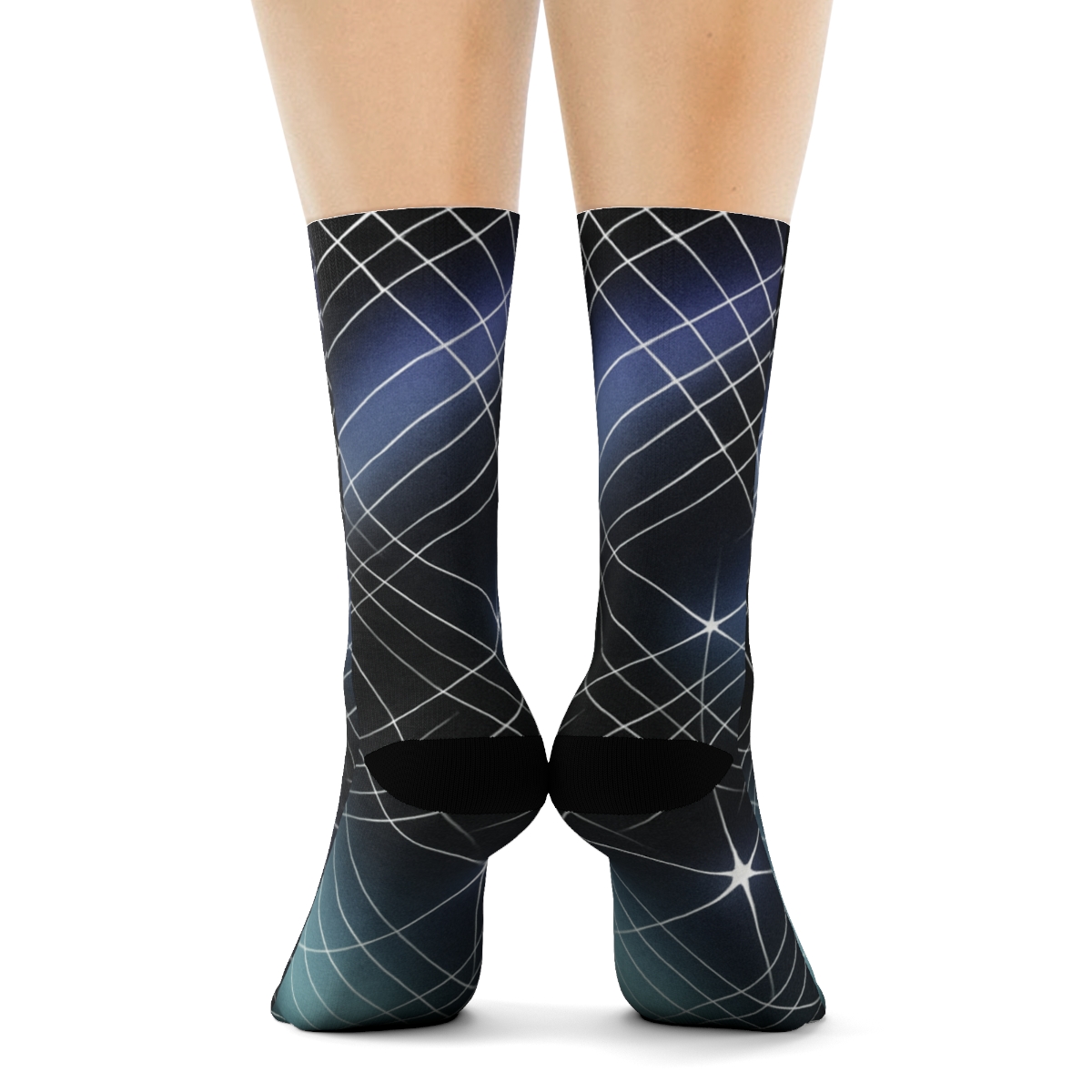 Stellar Lattice Interference personalized cozy socks
