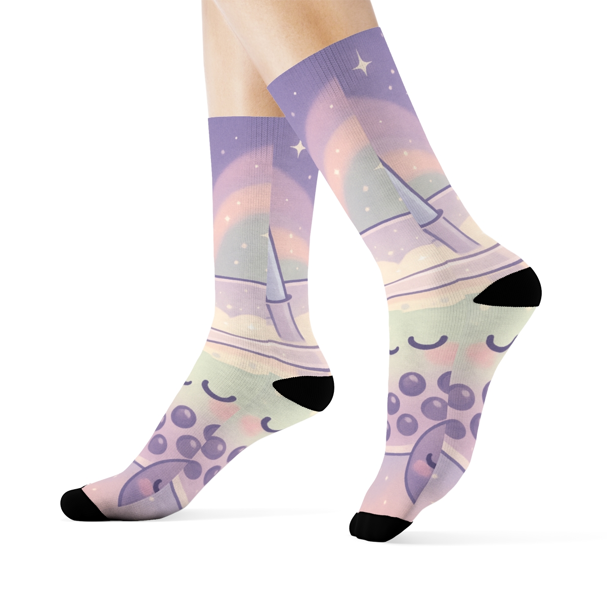 Nebula Milk Tea Float Friends designer logo socks