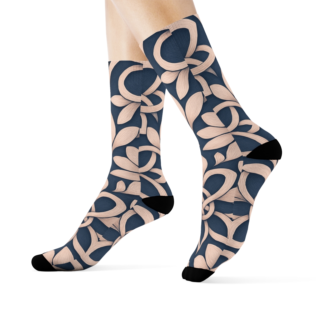 Orchid Petal Interlace warm winter socks