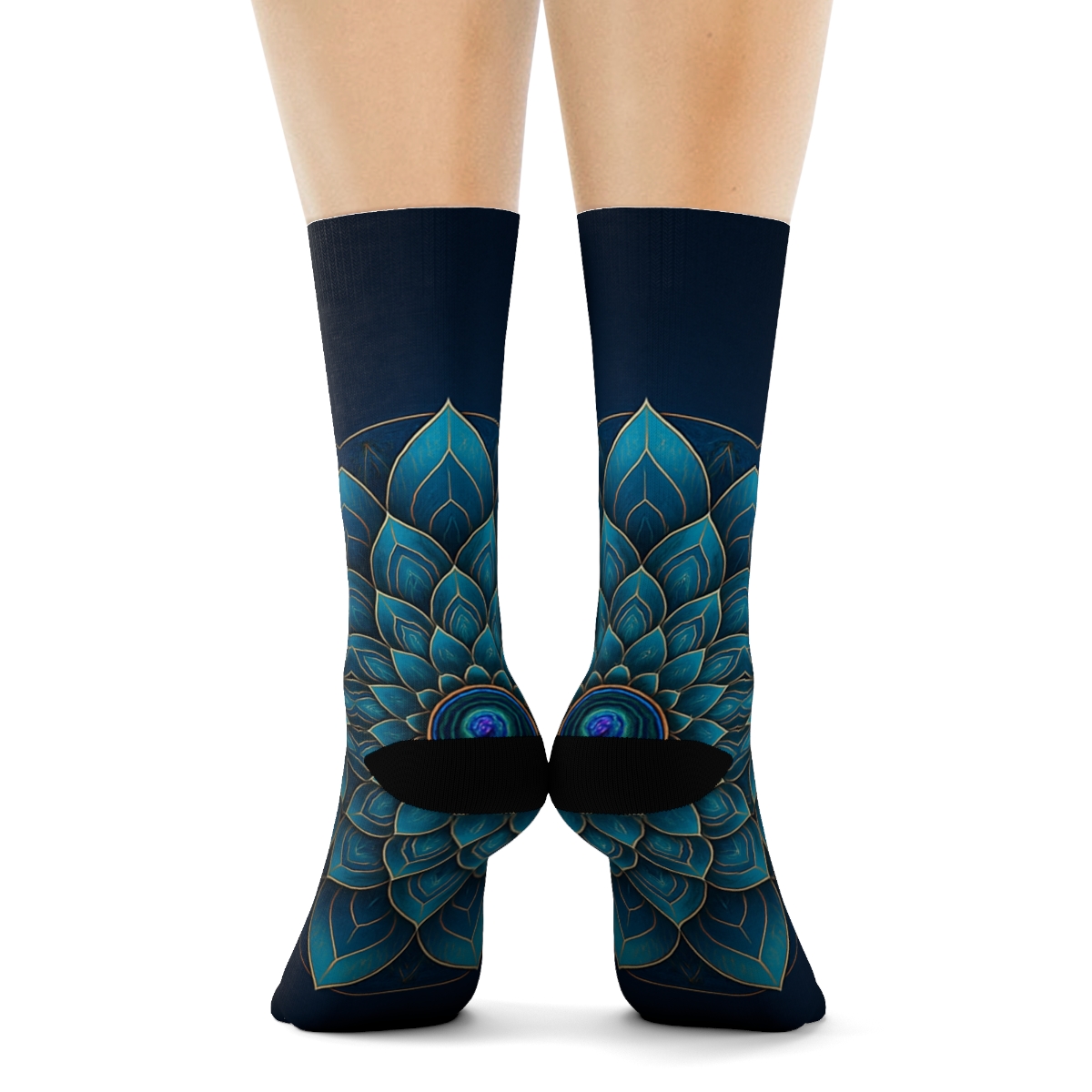 Radial Prism Petal Orbit comfortable cotton socks