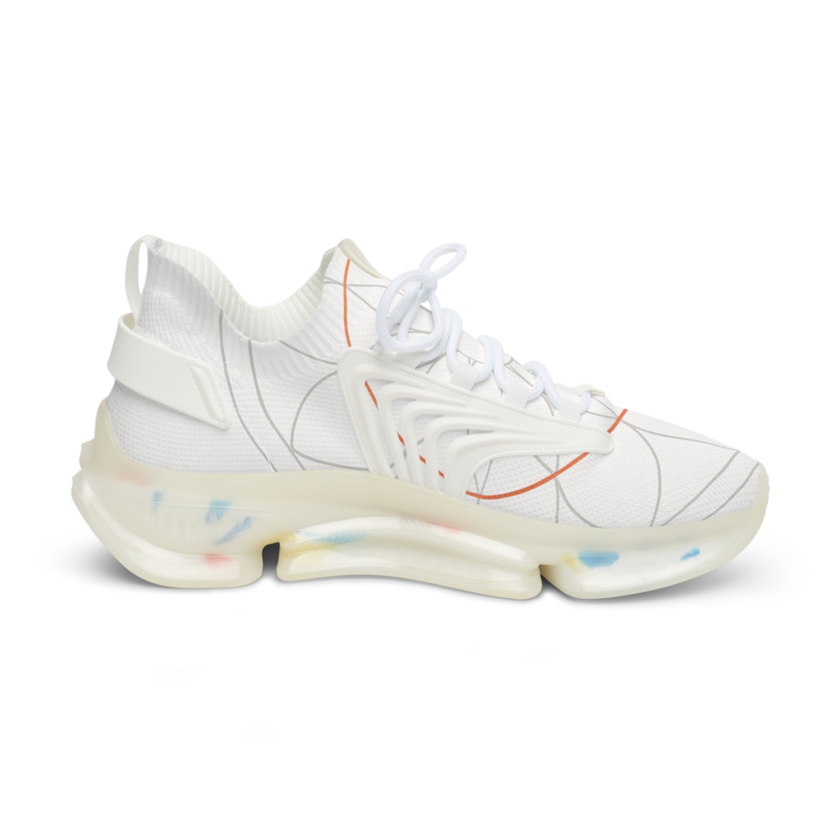 Minimal Orbit Petal Grid unique printed sneakers