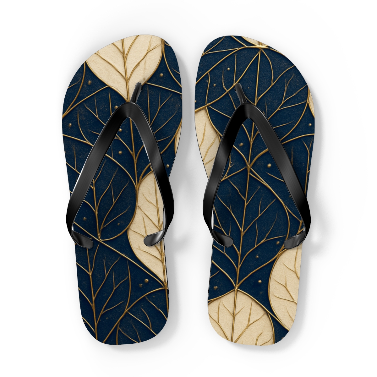 Orchid Vein Interlace custom flip flops
