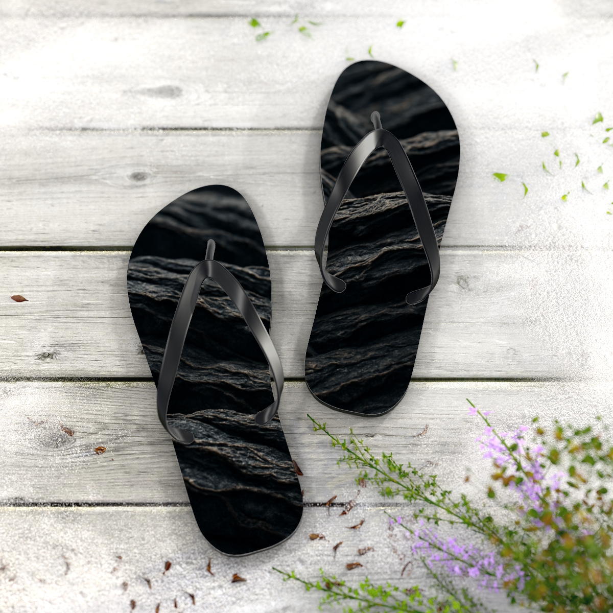 Tectonic Fold Lattice colorful rubber flip flops