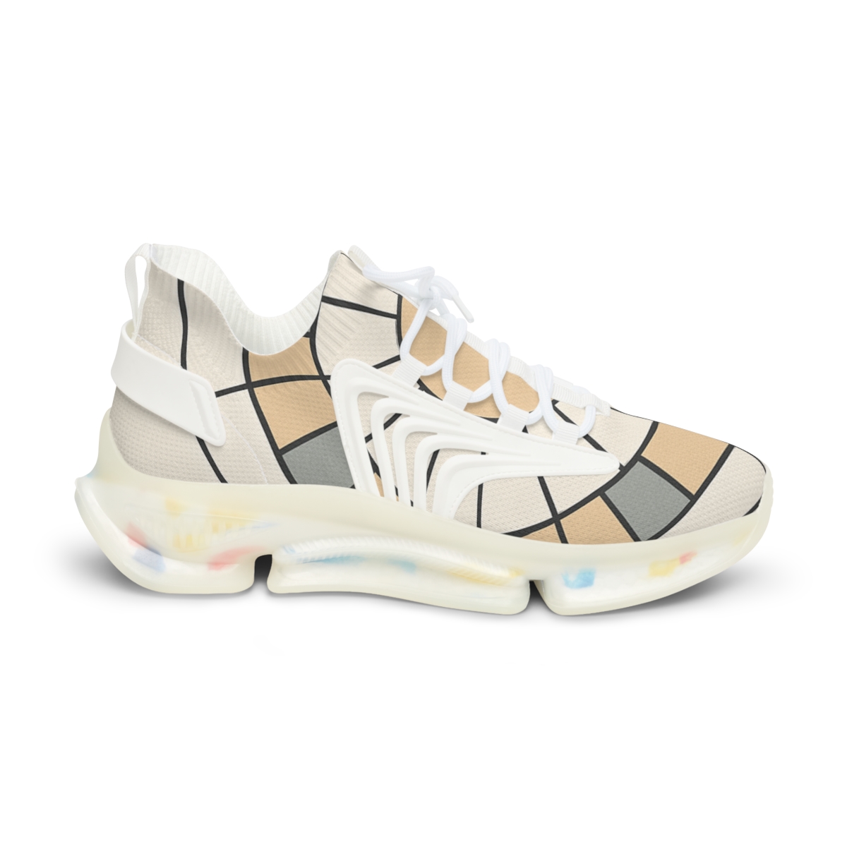 Minimal Sunline Mosaic Disk stylish casual sneakers