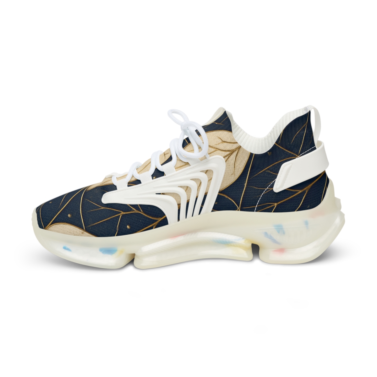 Orchid Vein Interlace personalized athletic sneakers