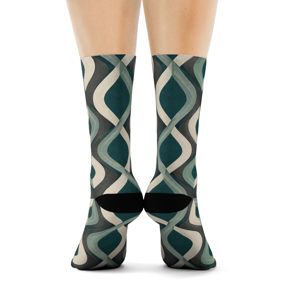 Braided Lozenge Ripplefield trendy colorful socks [AI-7834d859-2797584cd74c]