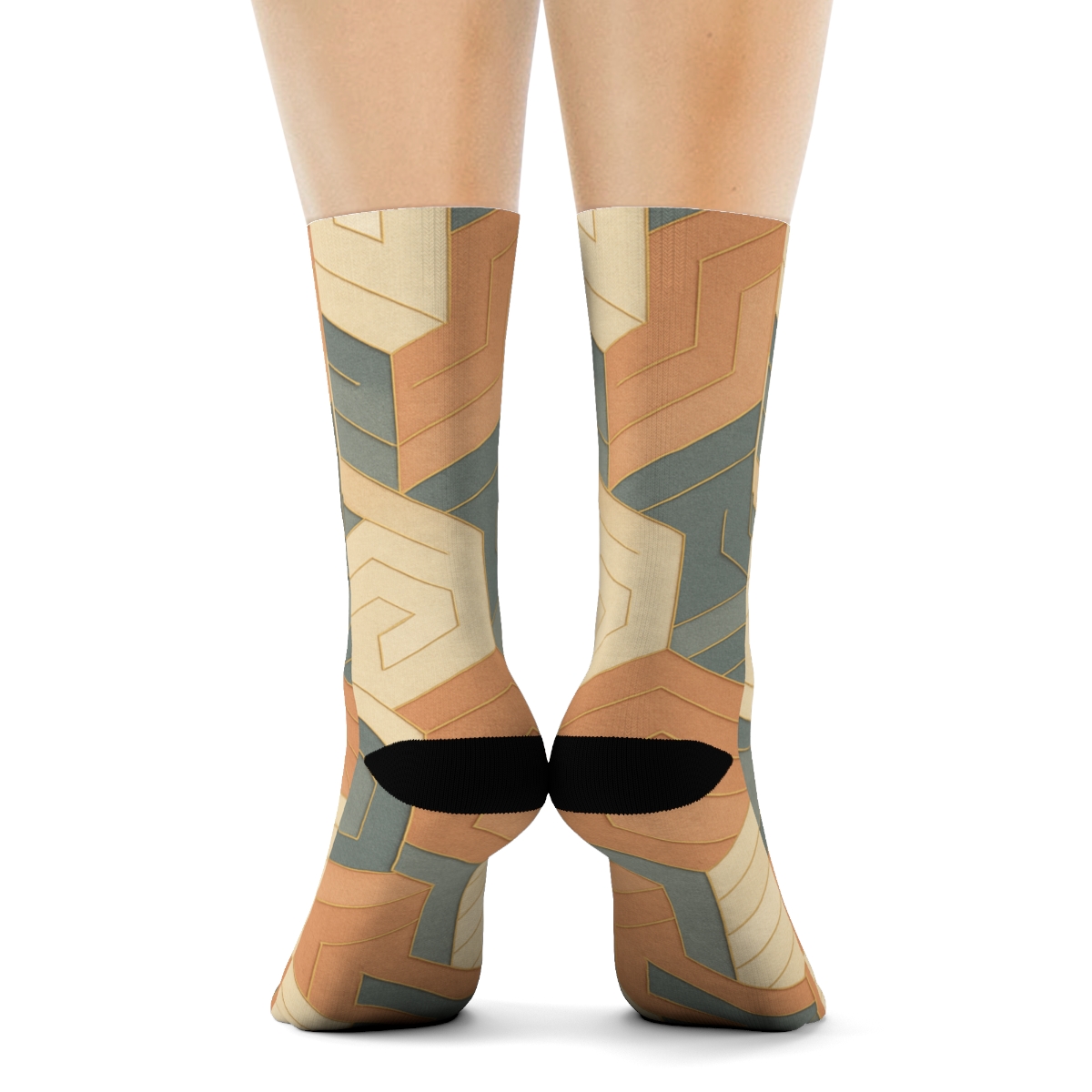 Hex Prism Drift Mosaic sports performance socks