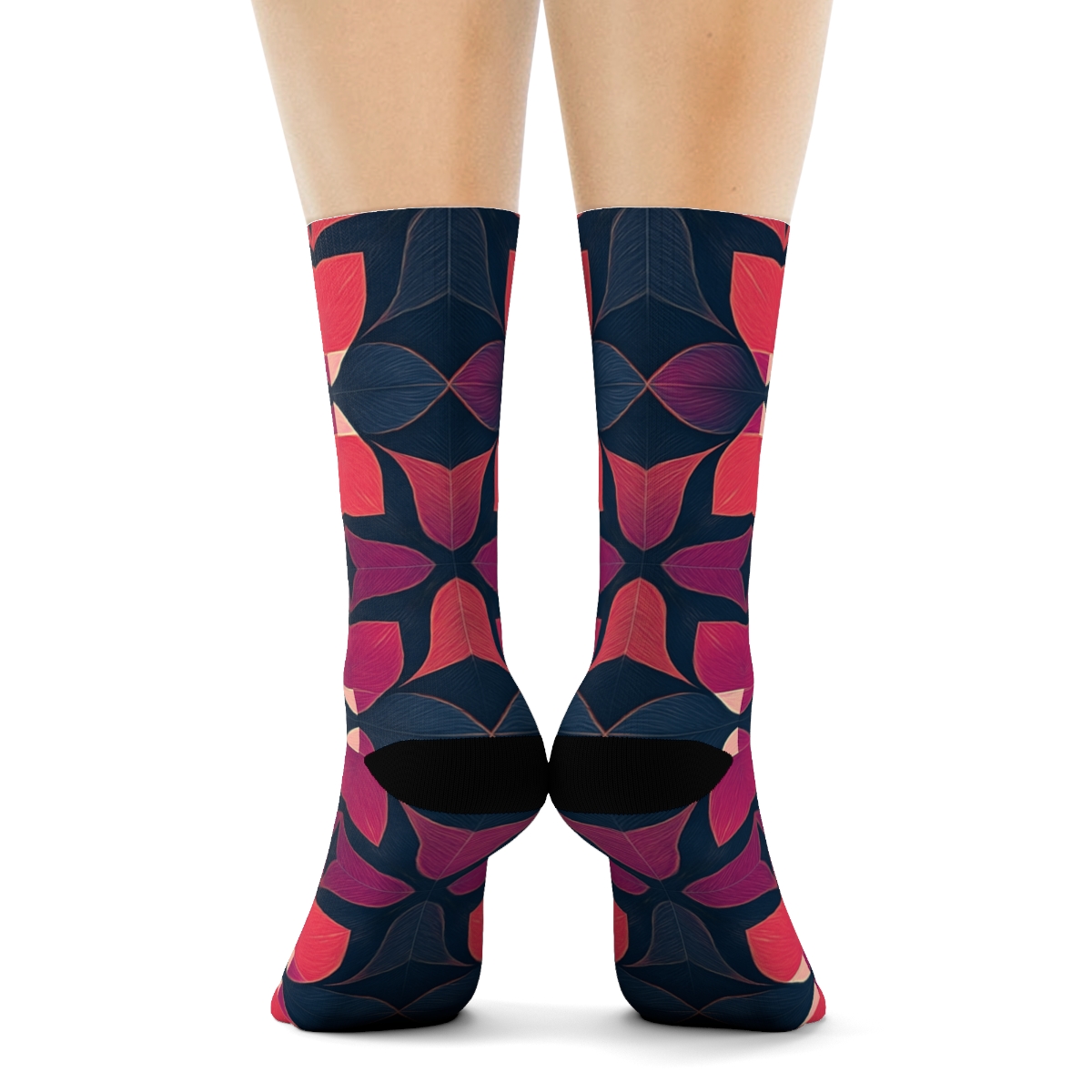 Orchid Pulse Tessellation personalized cozy socks