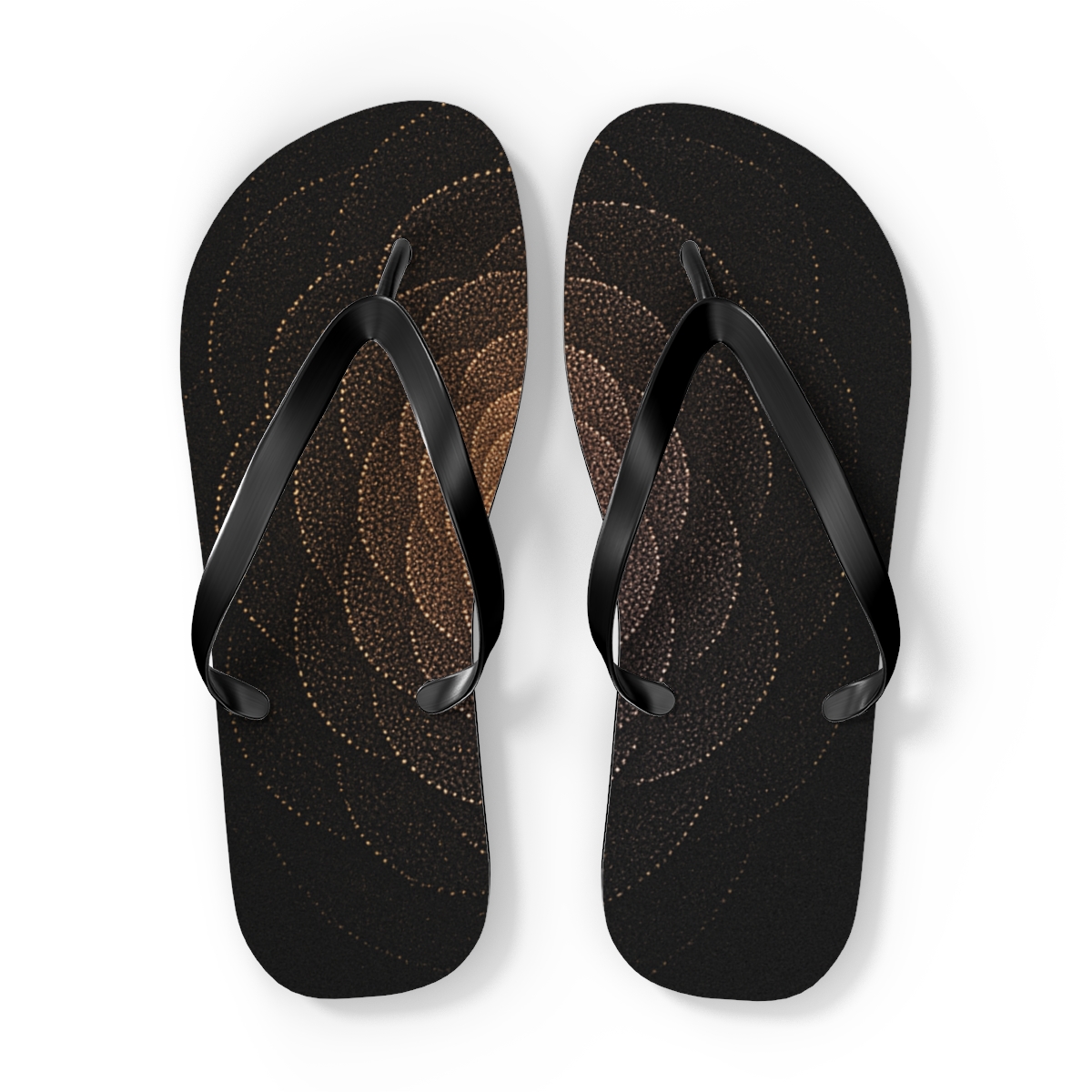 Ranunculus Dot Spiral Metric trendy printed flip flops