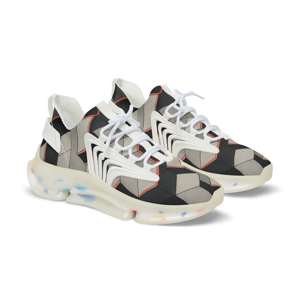 Hex Prism Step Matrix unique printed sneakers